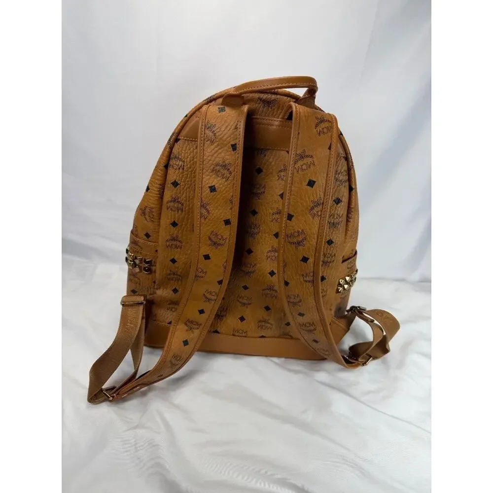 MCM Stark Side Studs Backpack in Visetos Medium SPB-TS 354557